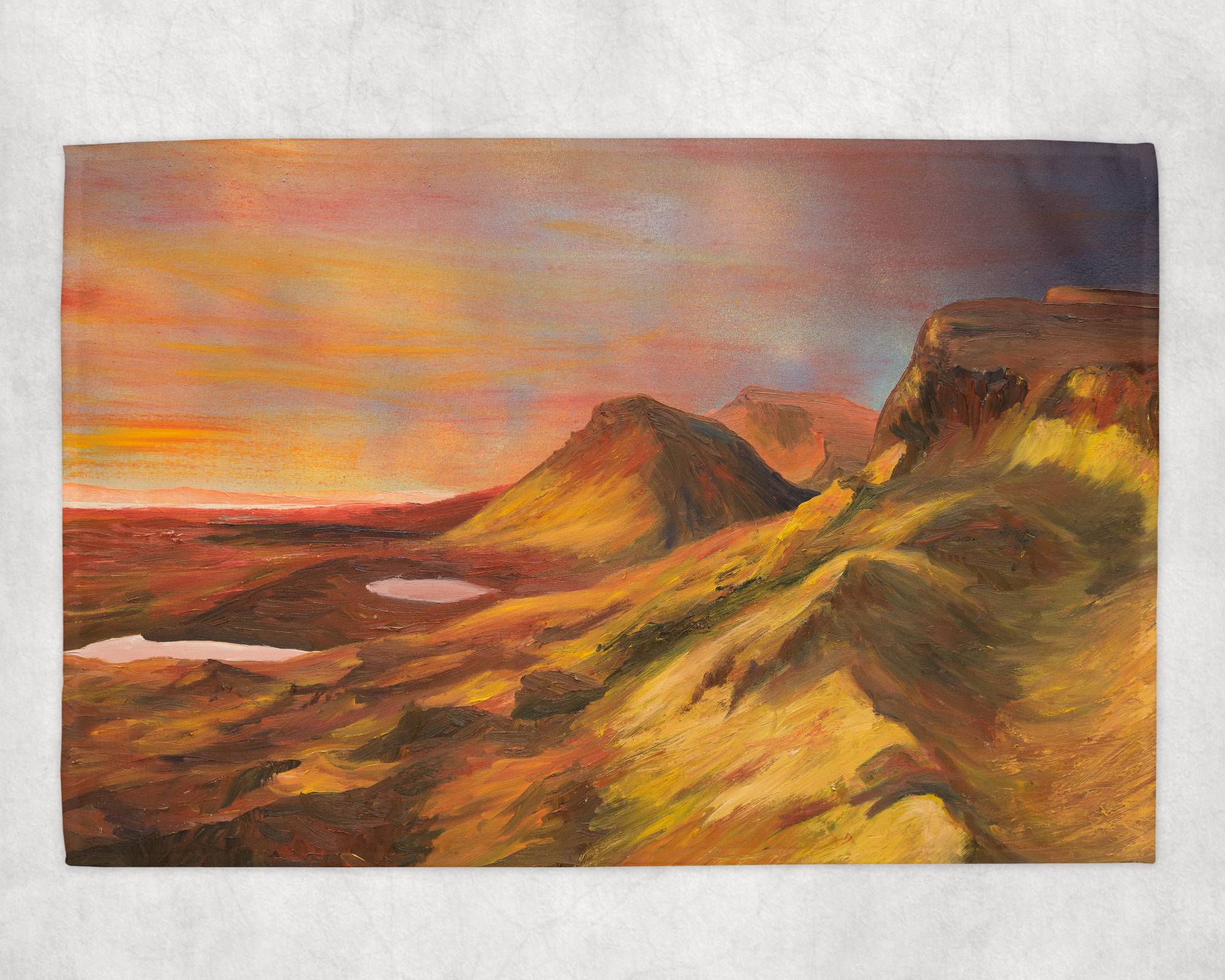 Trotternish Ridge Dawn Tea Towel